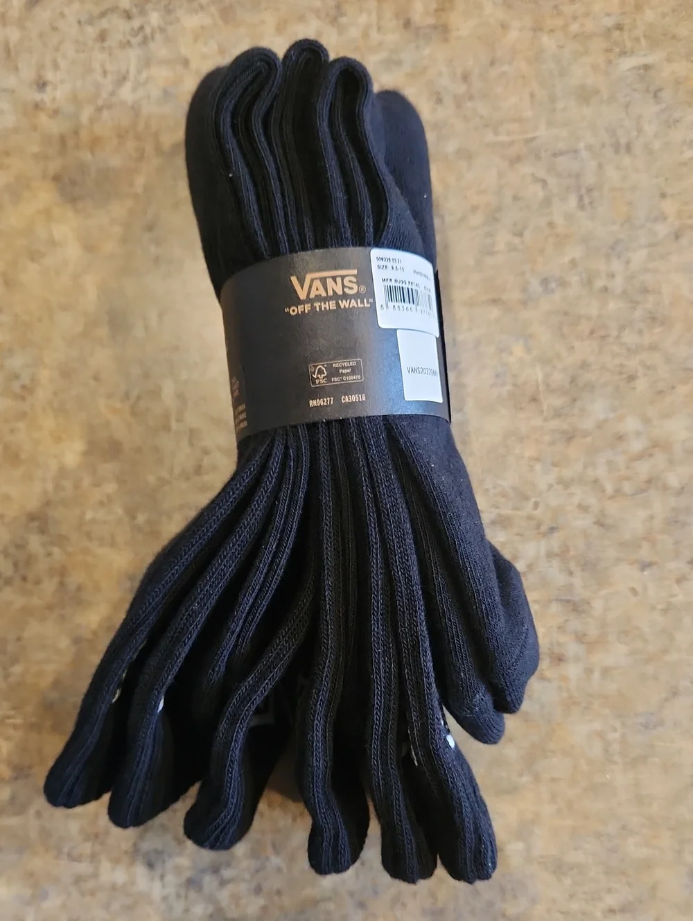 Vans 3 Pack Crew Socks